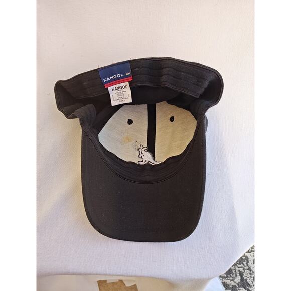 Kangol Black Hat Fitted OSFA Wool Vintage OG Original Kangol Blue Baseball Cap - Picture 5 of 8